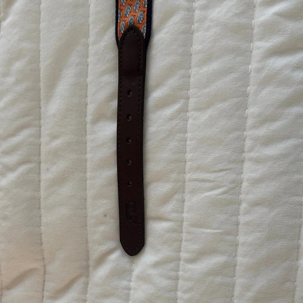 Vineyard Vines Boys Orange and Brown Men's Belt